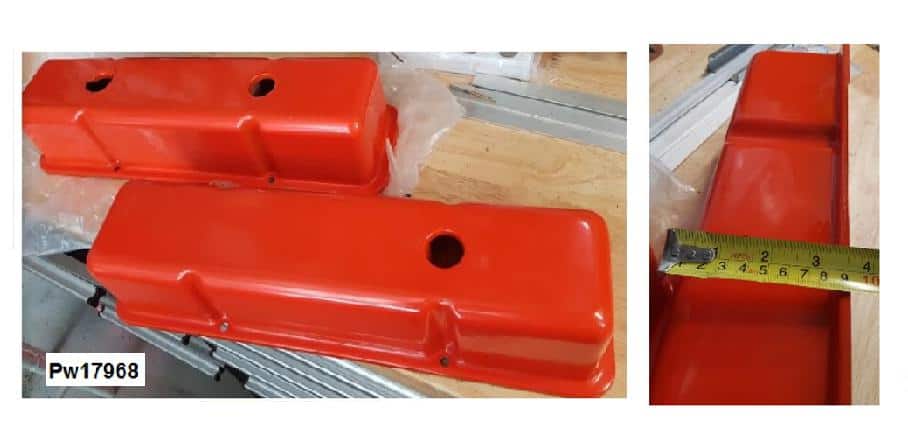 Valve Cover Set: Chevy SB Painted